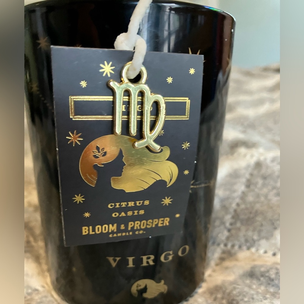 NWT Bloom and Prosper Virgo Zodiac Candle